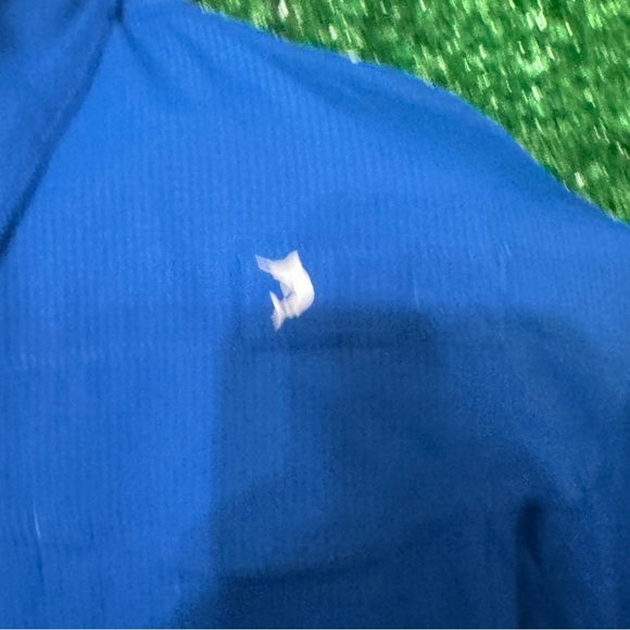 Reel Legends Blue Casual Button Down Shirt with Roll-Up Sleeves - Picture 3 of 4